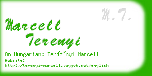 marcell terenyi business card